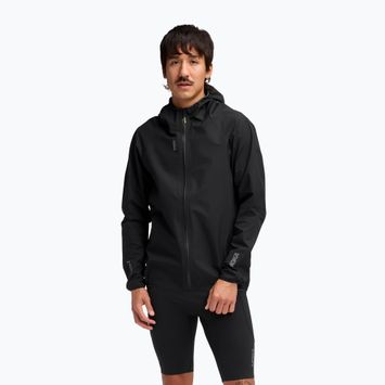 Giacca da corsa da uomo HOKA Skybreeze Waterproof GTX nera