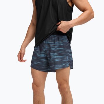 Pantaloncini da corsa uomo HOKA Glide 5" blue blurr
