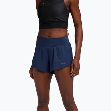 Pantaloncini da running da donna HOKA Glide 4" midnight blue
