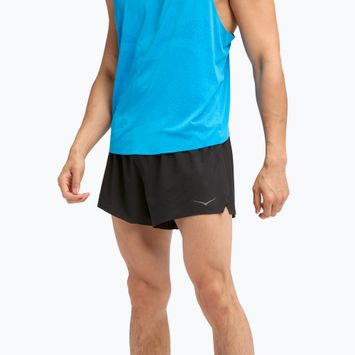 Pantaloncini da corsa HOKA Race Day Split da uomo, nero