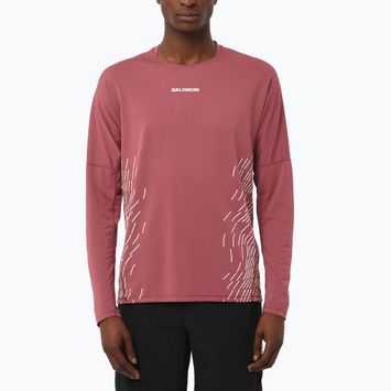 Maglia a maniche lunghe da corsa uomo Salomon Sense Aero GFX nocturne