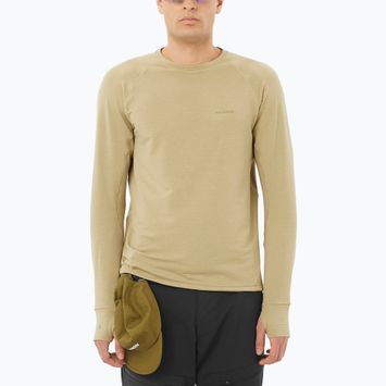 Felpa Salomon Essential Lightwarm CN uomo grigio verde