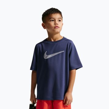 Maglietta per bambini Nike Multi Dri-Fit midnight navy/white