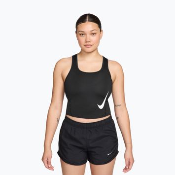 Maglia running donna Nike Swoosh Run Dri-Fit black/white