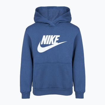 Felpa per bambini Nike Club Fleece Hoodie mystic navy/white