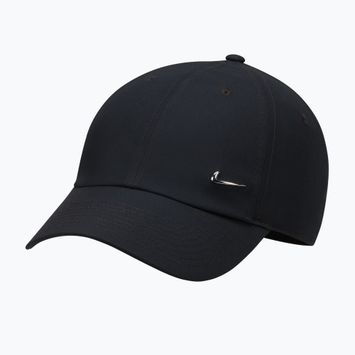 Cappellino con visiera Nike Dri-Fit Club Unstructured Metal Swoosh 2026 black/metallic silver