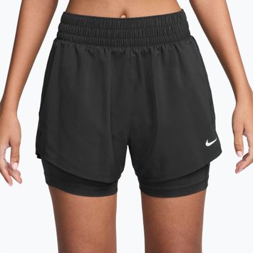 Shorts da donna Nike One Dri-Fit High-Waisted 3" 2In1 black/white