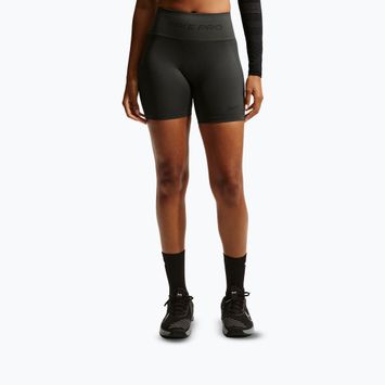 Pantaloncini da donna Nike Pro Seamless High-Waisted Biker 5" dark smoke grey