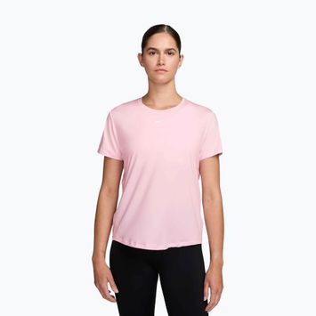 T-shirt donna Nike One Classic Dri-Fit pink foam/white