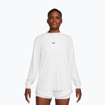Maglia a maniche lunghe da allenamento per donna Nike One Relaxed Dri-Fit white/black