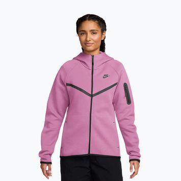 Felpa da donna Nike Sportswear Tech Fleece Windrunner light magenta/black