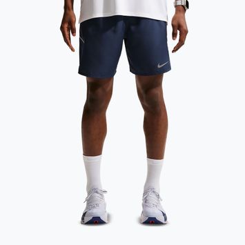 Pantaloncini da corsa da uomo Nike Miler Dri-Fit Brief Lined7" midnight navy
