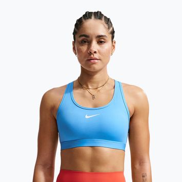 Reggiseno sportivo Nike Swoosh Medium Support university blue/white