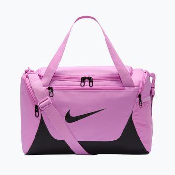 Borsa da allenamento Nike Brasilia Duffel Extra Small 24 l light magenta/black/black