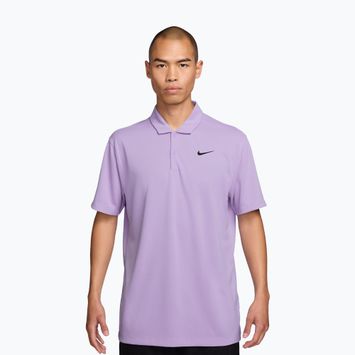 Maglietta da tennis da uomo Nike Court Dri-Fit Polo Solid violet mist/black