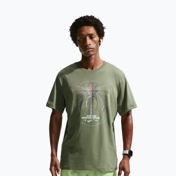 Maglietta da corsa da uomo Nike Dri-Fit Running silver sage