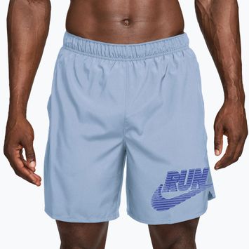 Pantaloncini da corsa da uomo Nike Challenger Dri-Fit Brief-Lined 7" hydrogen blue/lapis