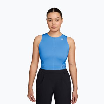 Maglietta da allenamento da donna Nike Pro Dri-Fit university blue/light photo blue/white
