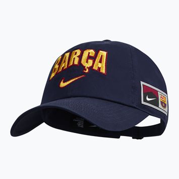Cappellino con visiera da bambino Nike FC Barcelona Club Cotton blackened blue