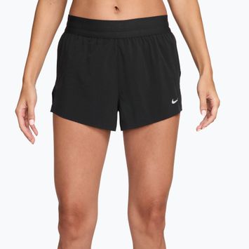Pantaloncini da corsa da uomo Nike Swift Breathe Dri-Fit Mid-Rise 2.5" black/black/white
