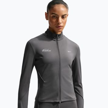 Felpa da corsa da donna Nike Swift Dri-Fit Full Zip Mid-Layer medium ash