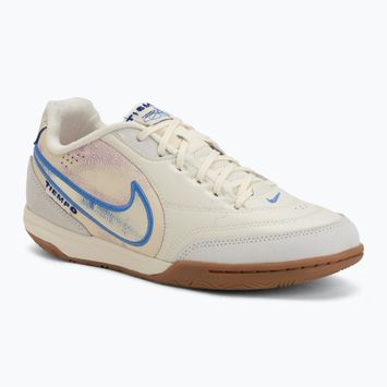 Scarpe da calcio da uomo Nike Tiempo Streetgato PRM IC coconut milk/gum medium brown/blue crystal