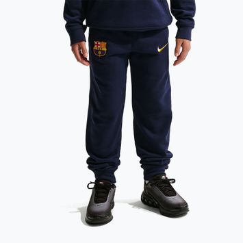Pantaloni per bambini Nike FC Barcelona Club Jogger blackened blue/mineral yellow