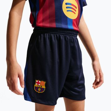 Pantaloncini da calcio per bambini Nike FC Barcelona Dri-Fit Stadium Home blackened blue/mineral yellow