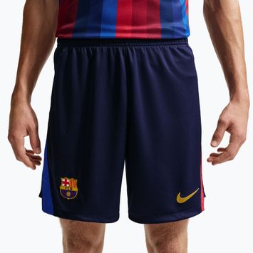 Pantaloncini da calcio da uomo Nike FC Barcelona Dri-Fit Stadium Home blackened blue/mineral yellow