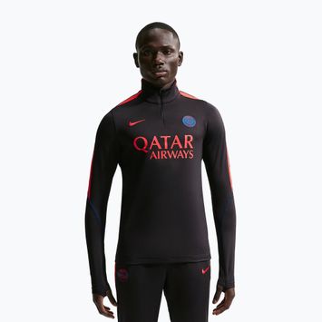 Felpa da calcio da uomo Nike Paris Saint-Germain Strike Dri-Fit Soccer Knit Drill Top black/global red/global red