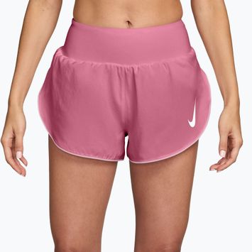 Pantaloncini da corsa da donna Nike Tempo Swoosh Dri-Fit Mid-Rise Brief-Lined peony/pink foam/white