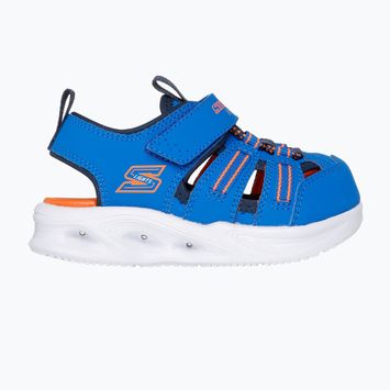 SKECHERS S-Lights Sola Glow sandali per bambini blu/lime