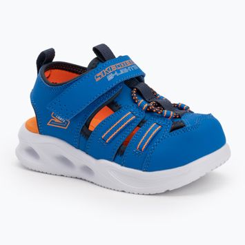 SKECHERS S-Lights Sola Glow sandali per bambini blu/lime