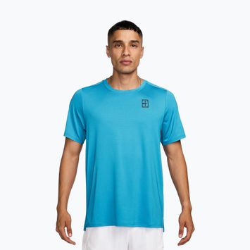 T-shirt da uomo Nike Court Dri-Fit Advantage baltic blue/black