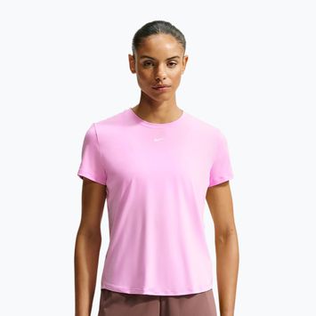 Maglia da allenamento donna Nike One Classic pink rise/white