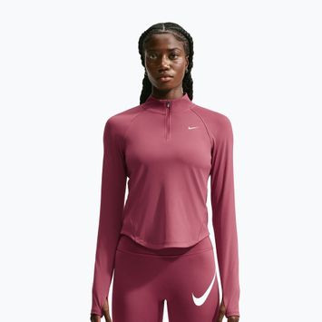 Felpa da corsa donna Nike Tempo Dri-Fit 1/4 Zip pink smoke
