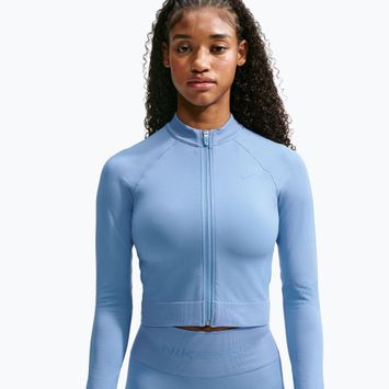 Felpa da allenamento donna Nike Pro Seamless work blue