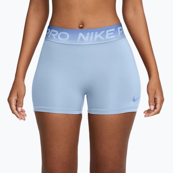 Pantaloncini da allenamento da donna Nike Pro hydrogen blue/aluminum