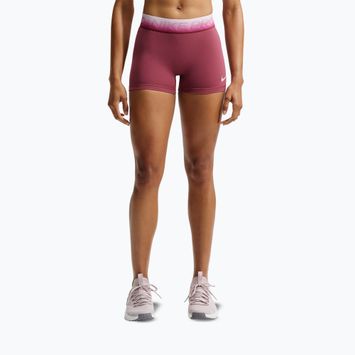 Pantaloncini da allenamento da donna Nike Pro pink smoke/bleached lilac