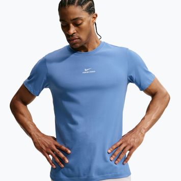 Maglia training da uomo Nike Pro indigo storm/white