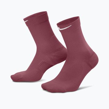 Calze Nike Run Midweight Crew pink smoke/pink rise/white