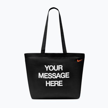 Borsa Nike Heritage "Your Message Here" Tote 22 l black/white/safety orange