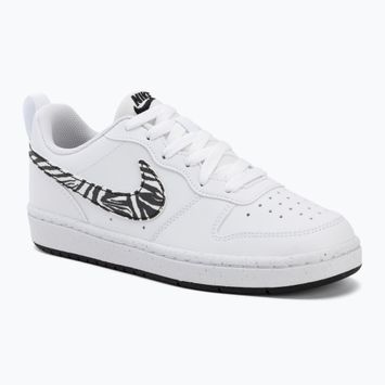 Scarpe Nike Court Borough Low bianche/neri