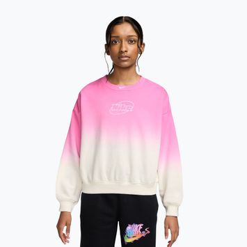 Felpa bambini Nike Sportswear Studio sail/playful pink/white