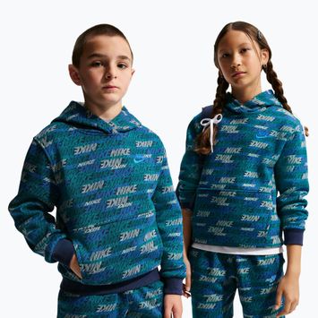 Felpa bambini Nike Sportswear Club Fleece bright spruce/midnight navy/game royal