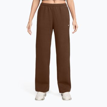 Pantaloni da donna Nike Studio Fleece cacao wow/sail