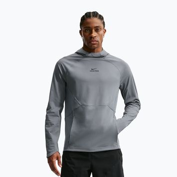 Felpa da allenamento uomo Nike Pro smoke grey/black