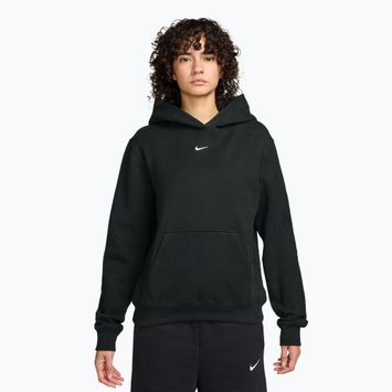 Felpa donna Nike Studio Fleece total black/sail