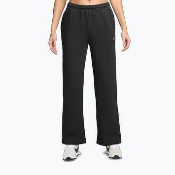 Pantaloni da donna Nike Studio Fleece total black/sail