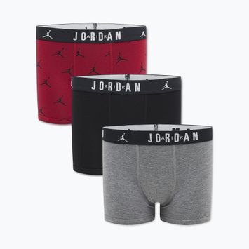 Boxer da bambino Jordan JHB Flight Cotton Essential 3 paia gym red